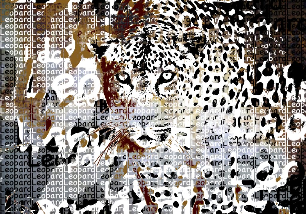 Abstracter Leopard
