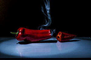 Die gebrochene Paprika