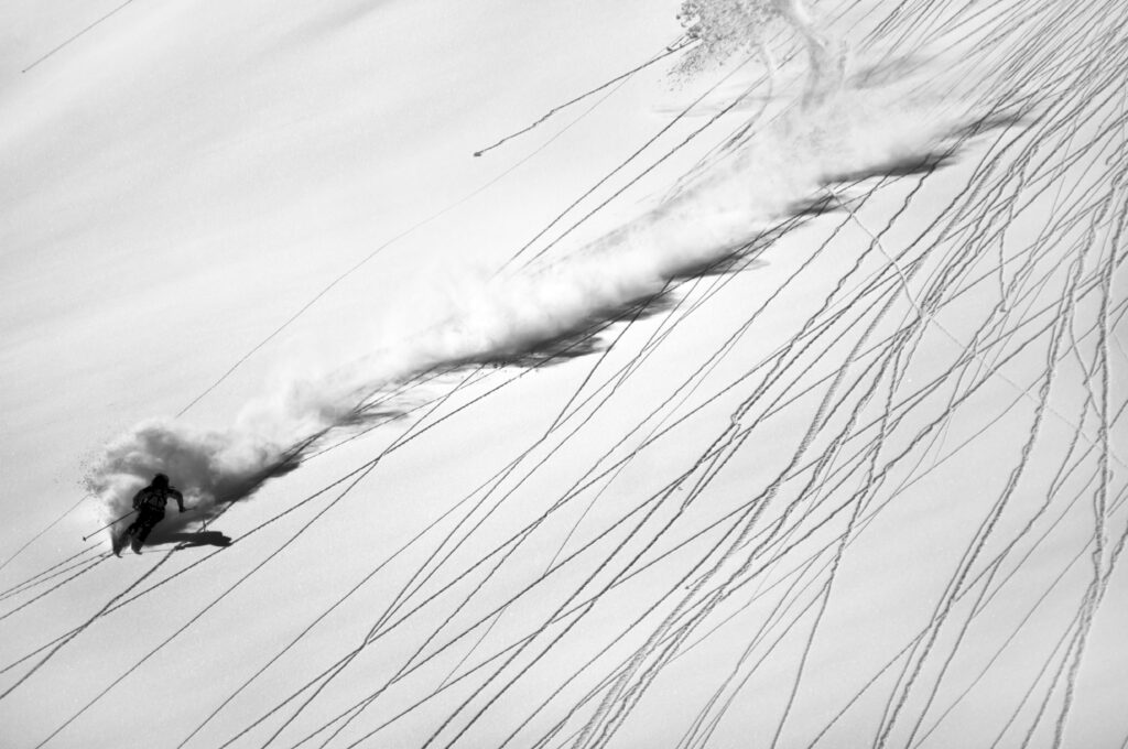 Skiing Powder