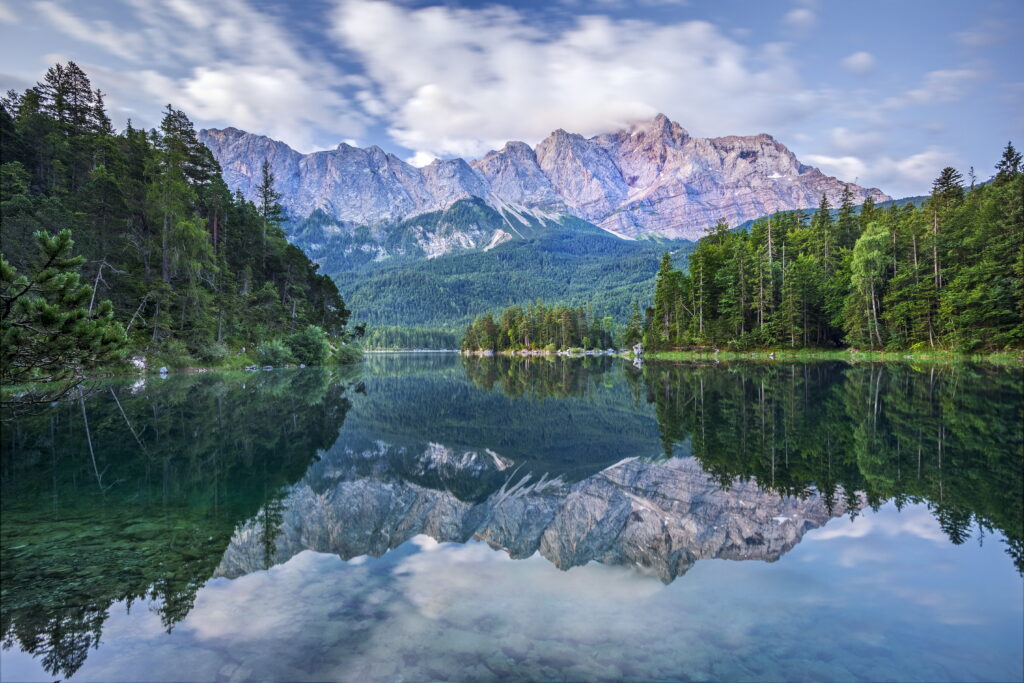 Schmid Reinhard - Eibsee mit Wettersteingebirge und Zugspitze