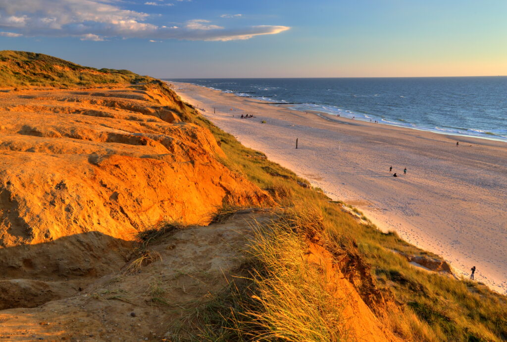 Gräfenhain -Strand am Roten Kliff im Abendlicht 2