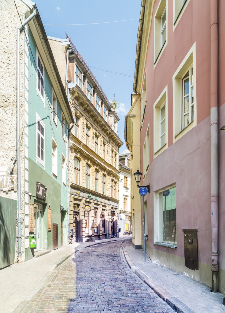 Stadt in Pastell