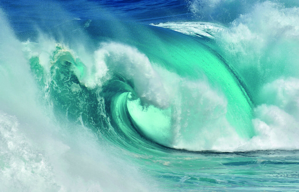 When the ocean turns into blue fire by Daniel Montero
