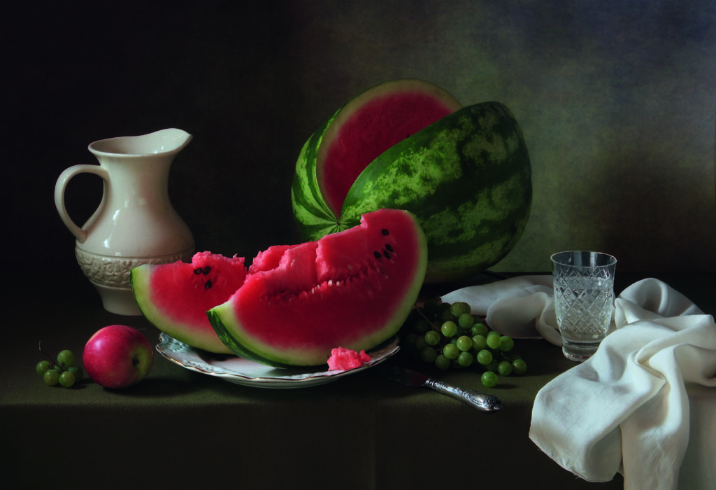Still life with melon
