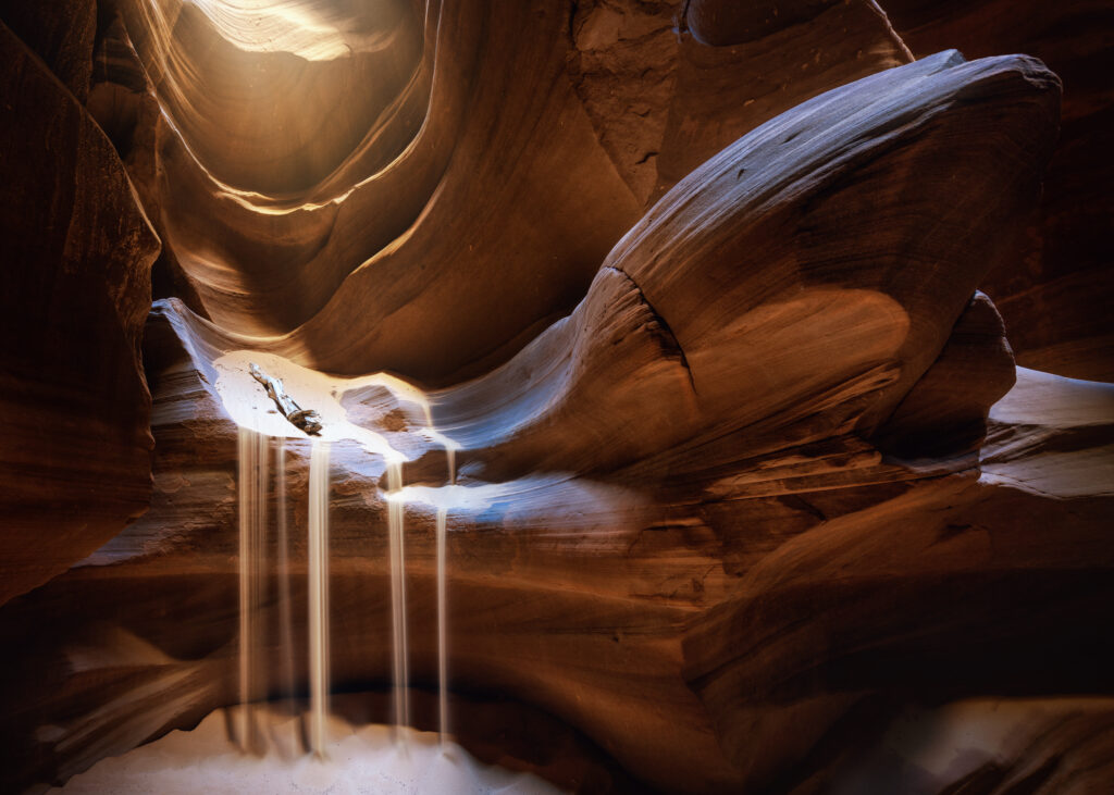 Antelope Waterfall by Juan P. De Miguel,1x.com