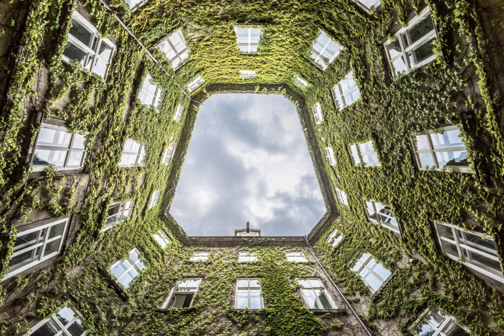 Vienna courtyard by Lorenza Cancian,1x.com