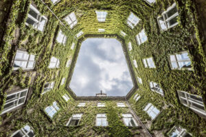 Vienna courtyard by Lorenza Cancian,1x.com