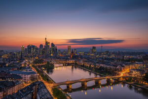 Frankfurt Skyline by Robin Oelschlegel