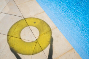 Summer Poolside Shadow Play by Gloria Salgado Gispert