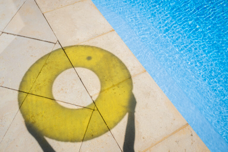 Summer Poolside Shadow Play by Gloria Salgado Gispert